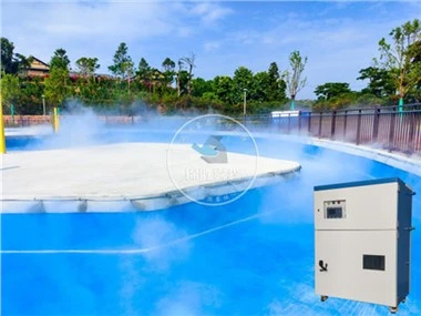 Hệ thống làm mát sương mù trong công viên nước